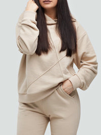 Kreminis laisvalaikio kostiumas "Comfort" be pūkelio