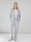 Veliūrinis laisvalaikio kostiumas "Soft glow grey"
