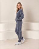 Veliūrinis laisvalaikio kostiumas "Soft blue grey"