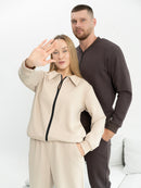 Laisvalaikio kostiumas "Flow" beige