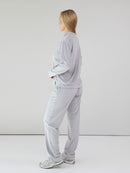 Veliūrinis laisvalaikio kostiumas "Soft glow grey"