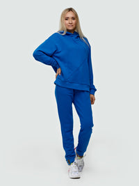 Mėlynas laisvalaikio kostiumas "Comfort" be pūkelio