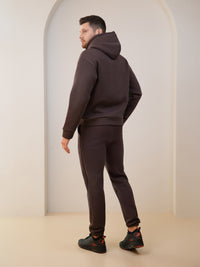 Šokoladinis laisvalaikio kostiumas "Comfort" su pūkeliu