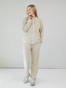 Veliūrinis laisvalaikio kostiumas "Soft glow beige"