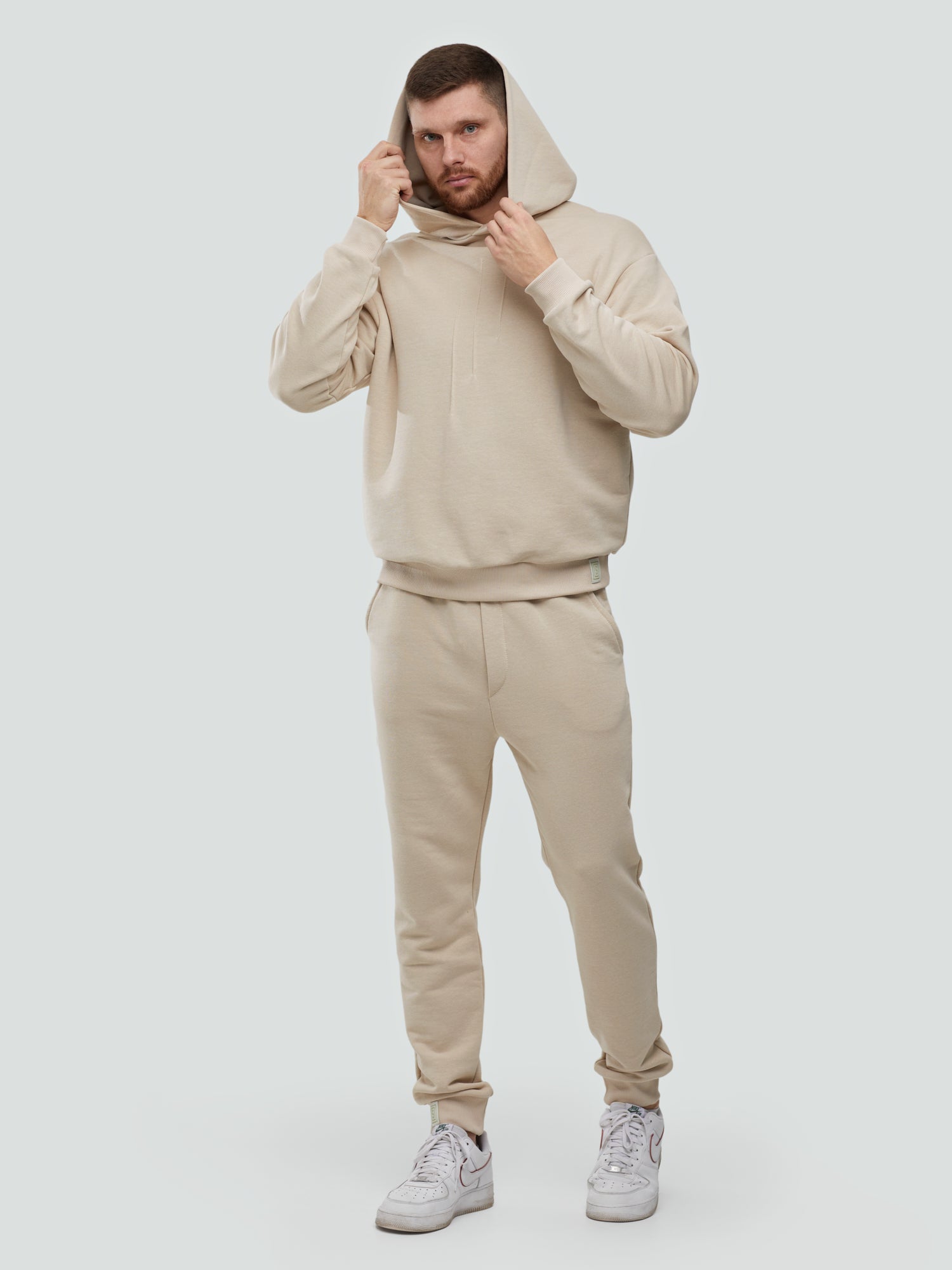 Kreminis laisvalaikio kostiumas "Comfort" be pūkelio